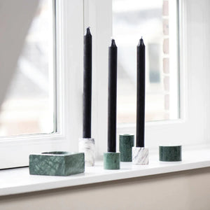 Ferm Living Green Marble Candle Holder - Large