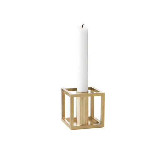 By Lassen Kubus 1 Candleholder Brass