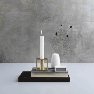 By Lassen Kubus 1 Candleholder Brass