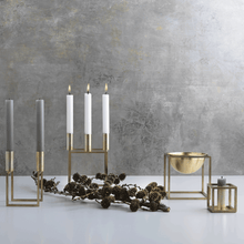 Load image into Gallery viewer, By Lassen Kubus 1 Candleholder Brass