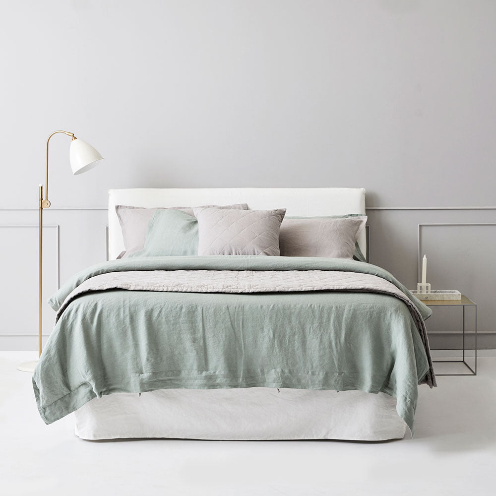 Everything Bed Linen Set Sage + Stone