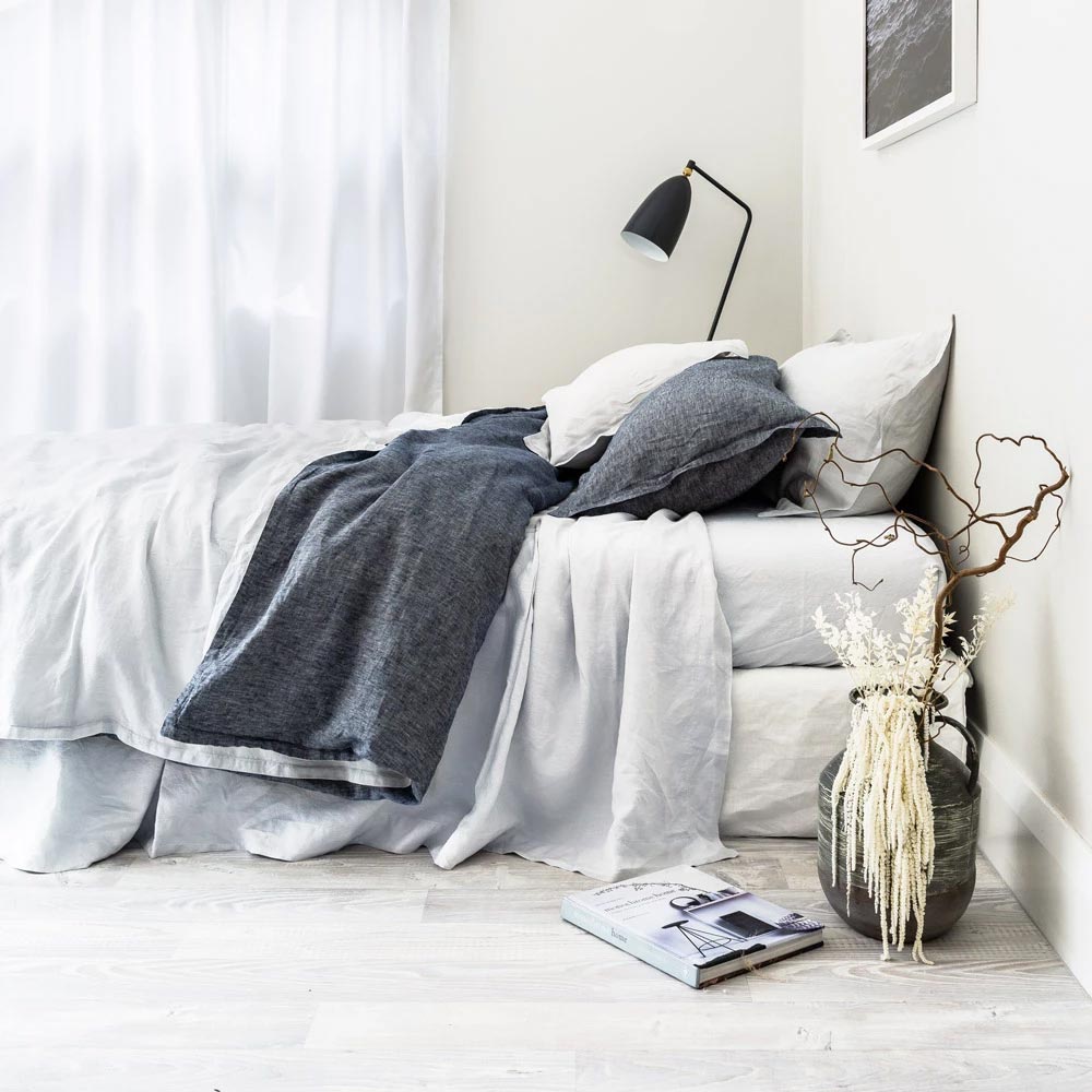 Everything Bed Linen Set Denim + Ice