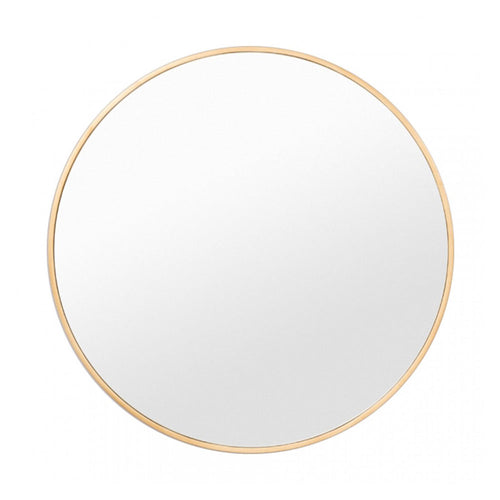 Brass Round Wall Mirror