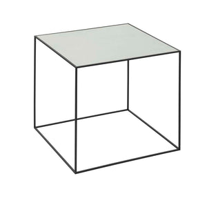 by Lassen Reversible Twin Table Brass + Misty Green
