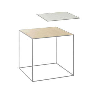 by Lassen Reversible Twin Table Oak + White