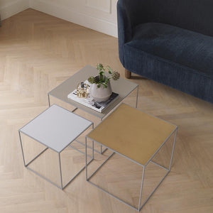 by Lassen Reversible Twin Table Oak + White