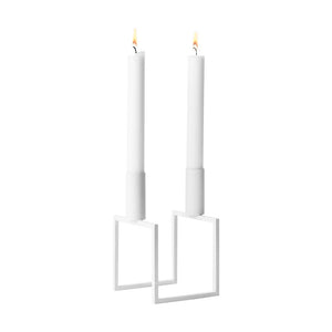 By Lassen Kubus Line Candleholder White