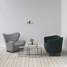 Load image into Gallery viewer, by Lassen Reversible Twin Table Brass + Misty Green