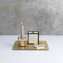 Load image into Gallery viewer, By Lassen Kubus 1 Candleholder Brass