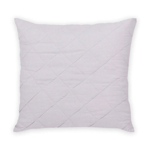 Diamond Quilted Linen Pillow Orchid