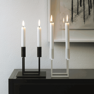 By Lassen Kubus Line Candleholder White