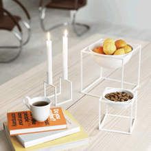 Load image into Gallery viewer, By Lassen Kubus Line Candleholder White