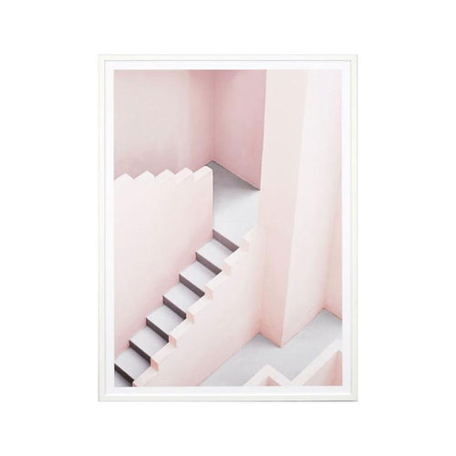 Pastel Steps Framed Print