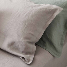Load image into Gallery viewer, Everything Bed Linen Set Sage + Stone