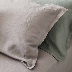 Everything Bed Linen Set Sage + Stone