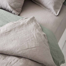 Load image into Gallery viewer, Everything Bed Linen Set Sage + Stone