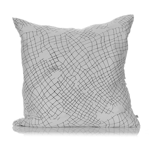 White Net Linen Cushion